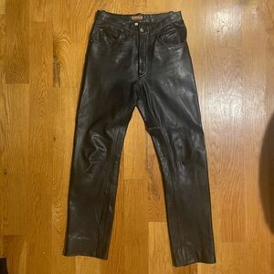 Black Leather Pants